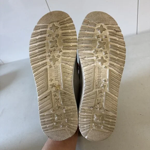 Hey Dude Wendy Corduroy Womens Size 8 Glacier Gray Teal Athletic Slip On Shoes - Picture 6 of 7